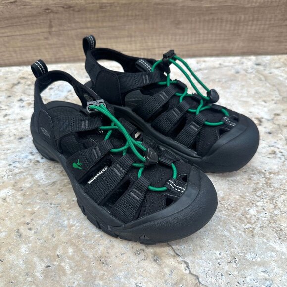 Keen Sandals Womens Size 5.5 Black Green Newport H2 Hiking Outdoor Closed Toe - Picture 1 of 10